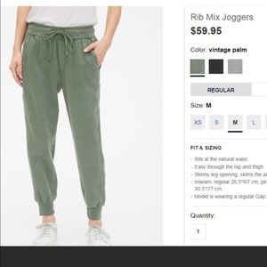 Gap ribbed twill Jogger